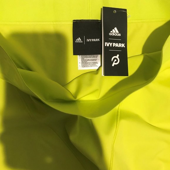 Adidas Women's Ivy Park x Peloton Shock Lime Cycling Shorts Size XL HG0575 - Picture 3 of 4